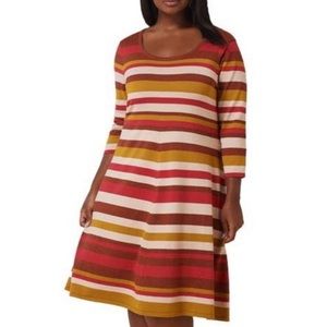 ⚡Maree Pour Toi  Striped Fit & Flare Dres size S 12/14